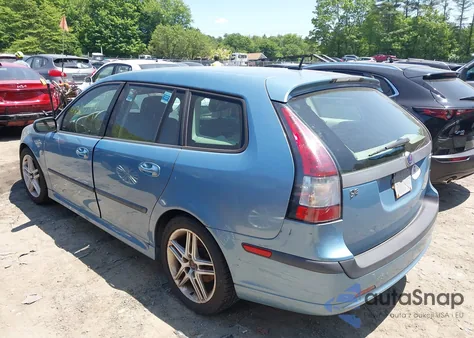 2007 Saab 9-3 2.0T z USA, uszkodzony, nr VIN YS3FD59Y371132378